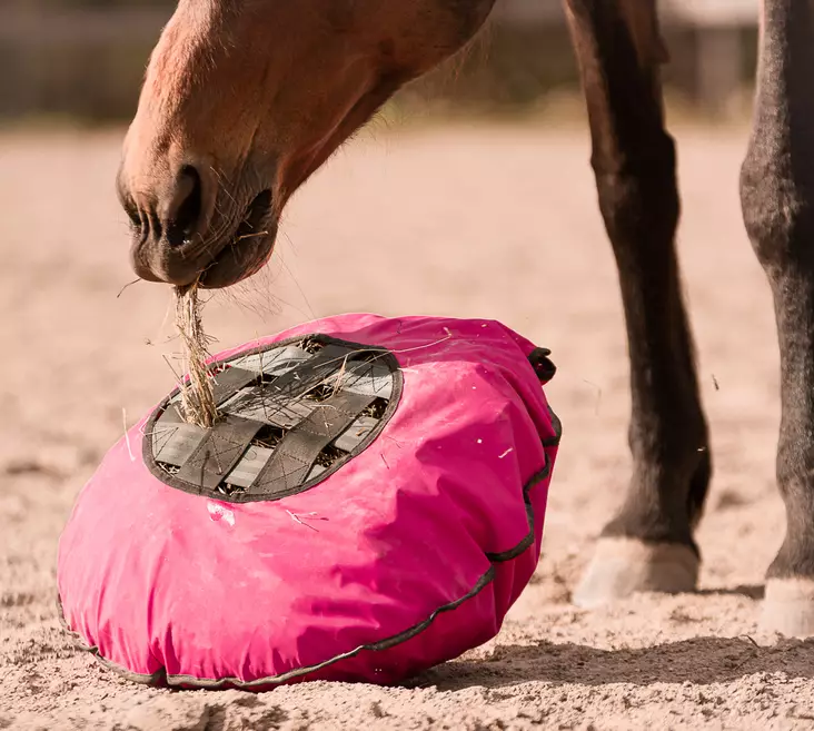 Heinätyyny Fluffy Feeder 4cm pienempi silmäkoko Heica - Hevosen ruokinta-astiat ja ämpärit - 039018 - 1