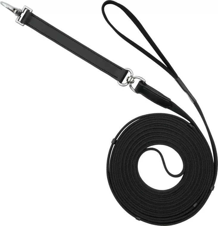 Juoksutusliina 8m musta HorseGuard - Hevosen juoksutus ja maastakoulutus - 054428 - 1