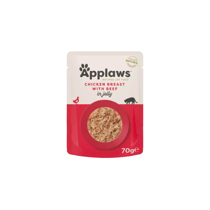 Kananrinta Nauta 70g pss jelly Applaws - Aikuisten kissojen säilykkeet - 003768 - 2