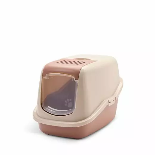 Kattovessa Nestor 56x39x38,5cm rose samppanja - tuscan punainen Savic - Kissan katetut vessat - 052678 - 4