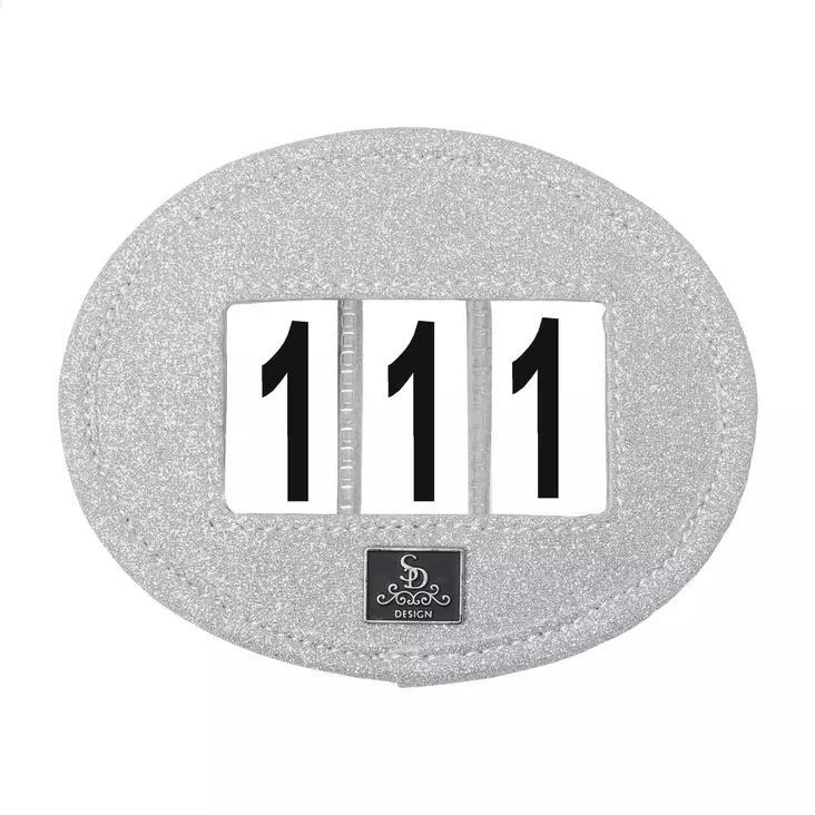 Kilpailunumero Starlight Glitter valkoinen SD Hollywood - Ratsastajan asusteet - 051908 - 1