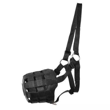 Kuonokoppa nylon/muovi musta Hansbo Sport - Hevosen kuonokopat - 001748 - 1