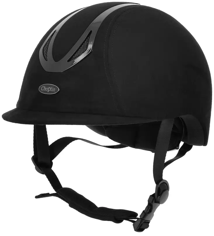 Kypärä Choplin Aero Velvet kiiltävä musta - Ratsastuskypärät - 055088 - 1