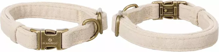 Nylonpanta pikalukolla Janka beige Flamingo - Koiran pika- ja pistolukkopannat - 055538 - 1