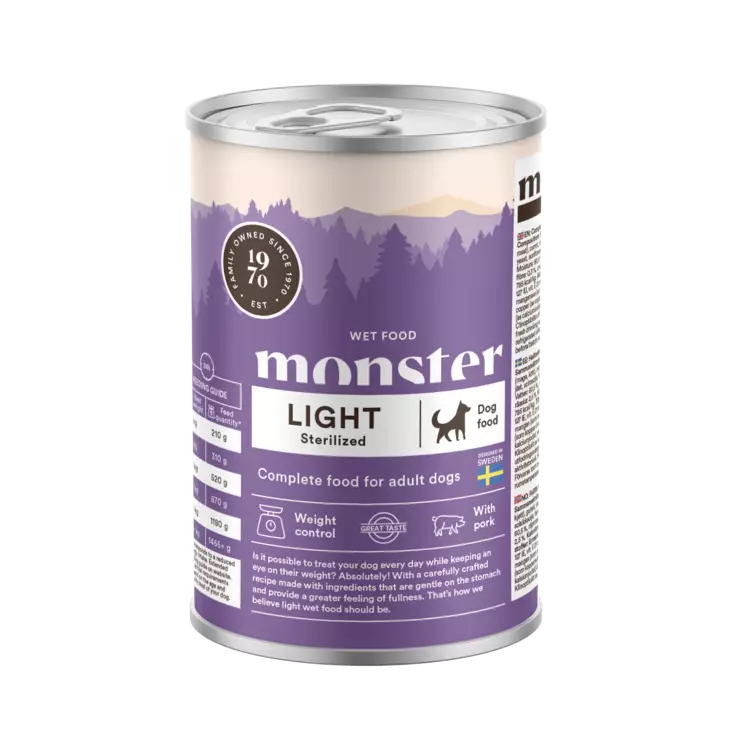 Light Sterilized possu & kana 400g prk monster dog - Koiran säilykkeet aikuisille koirille - 051198 - 1