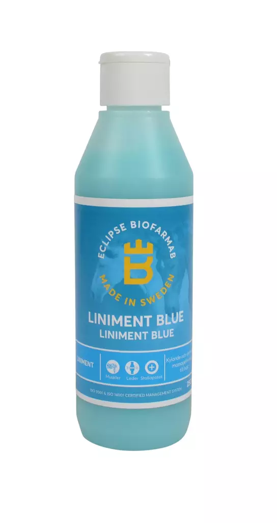 Liniment Blue kaksiteholinimentti Eclipse Biofarmab - Linimentit ja pliisterit hevoselle - 003528 - 1