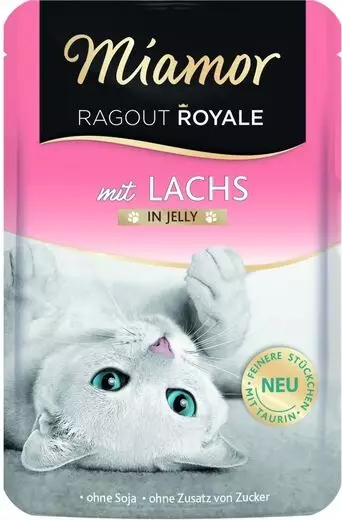 Lohi 100g jelly Ragout Royale Miamor - Aikuisten kissojen säilykkeet - 004278 - 3