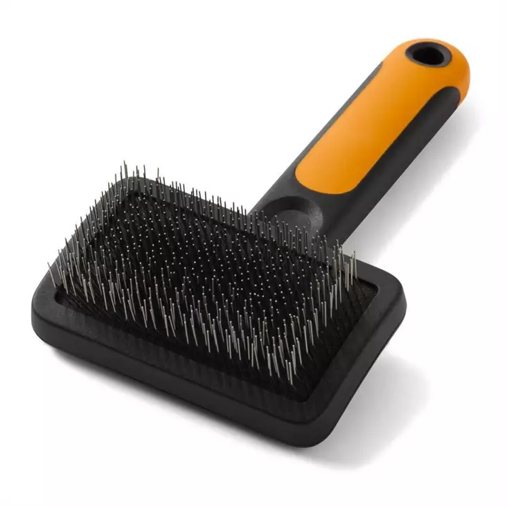 Metallikarsta musta-oranssi Fiskars - Koiran harjat, karstat ja suat - 057978 - 1