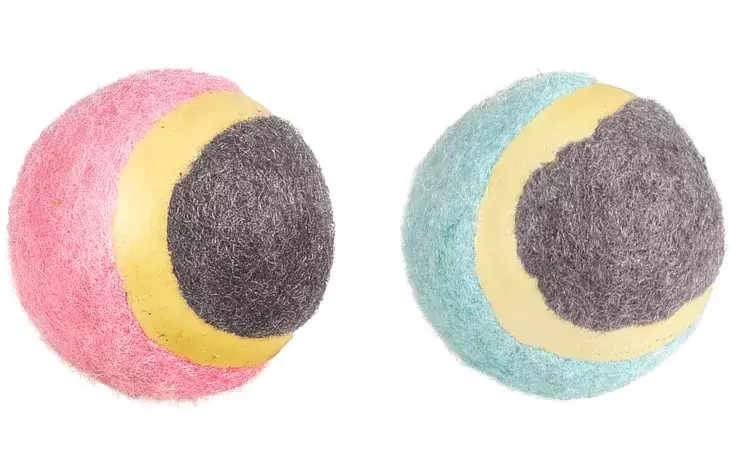 Minitennispallo Hifa 2kpl 4,5cm Flamingo - Koiran pallot ja heittolelut - 055458 - 1