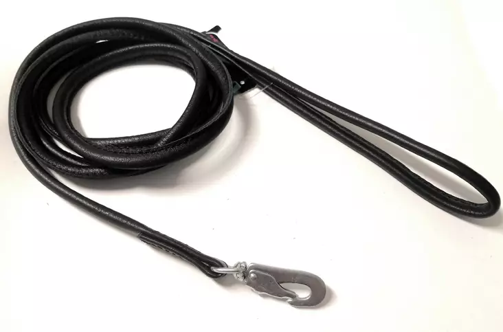 Nahkatalutin pyöreä BGB-lukolla 6mm/180cm eri värejä Onega - Koiran nahkataluttimet - 050038 - 1