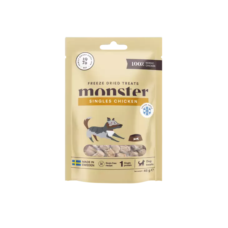Namipala Single Protein Chicken Freezies monster Dog - Koiran herkut ja makupalat - 029628 - 2