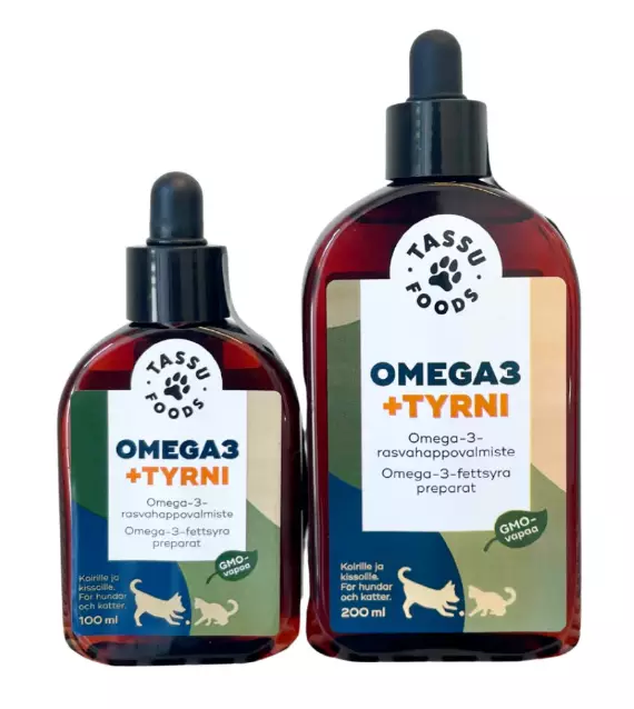 Omega3 + Tyrni öljy Tassu Foods - Koiran ravintoöljyt - 052628 - 1