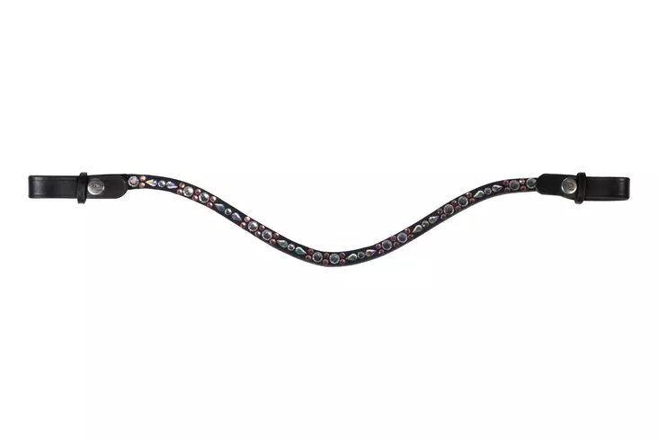 Otsapanta Sparkle valko-ruusukulta HKM-sports - Hevosen otsapannat - 051408 - 1