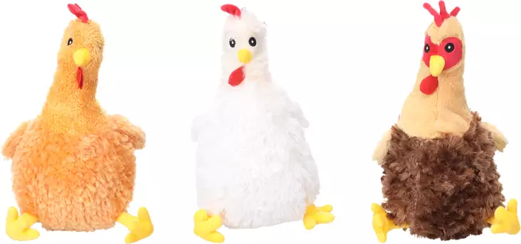 Pehmokana Pokpok 38cm värimix Flamingo - Koiran pehmolelut - 055518 - 1