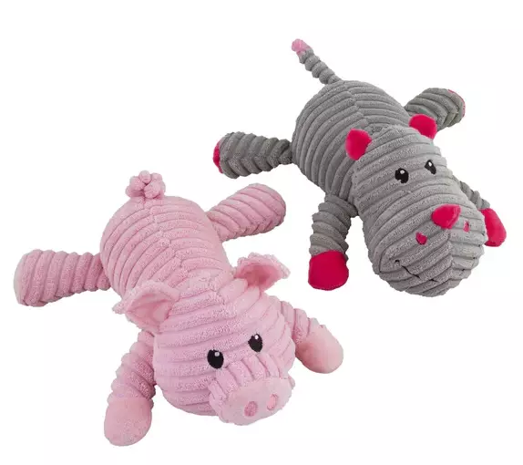 Pehmopossu Fellas samettia 26cm pinkki Best Friend - Koiran pehmolelut - 050398 - 1