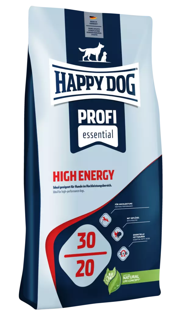 Profi-Line High Energy 30-20 20kg Happy Dog - Koiran kuivaruoat aikuisille koirille - 017778 - 2