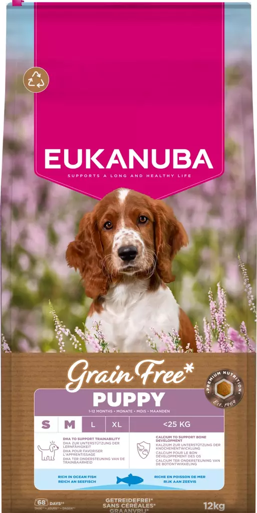 Puppy & Junior Small/Medium Ocean Fish Grain Free Eukanuba - Kuivaruoat pennuille ja kasvatukseen - 027118 - 3