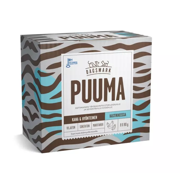 PUUMA 8x80g pss kastike Dagsmark - Aikuisten kissojen säilykkeet - 050768 - 1