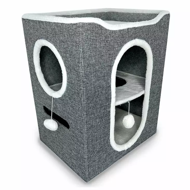 Pesätalo Gene 46x36x58 harmaa Duvo+ - Kissan pesä-, iglu- ja riippupedit - 054898 - 1