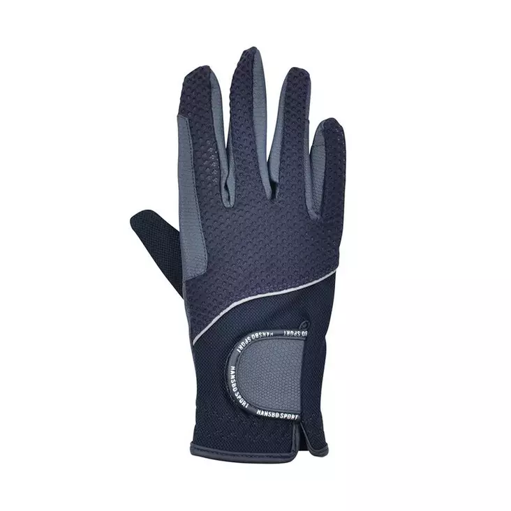 Ratsastuskäsine Mesh Touch sininen Hansbo Sport - Ratsastushanskat - 038568 - 1