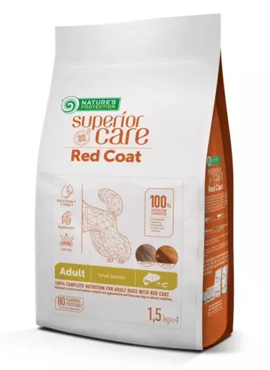 Red Coat Small GF Salmon AB Nature's Protection Superior Care - Koiran kuivaruoat aikuisille koirille - 057318 - 1