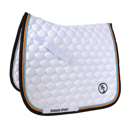 Satulahuopa Full valkoinen koulu Black Collection Hansbo Sport - Ratsun satulahuovat ja romaanit - 001768 - 1