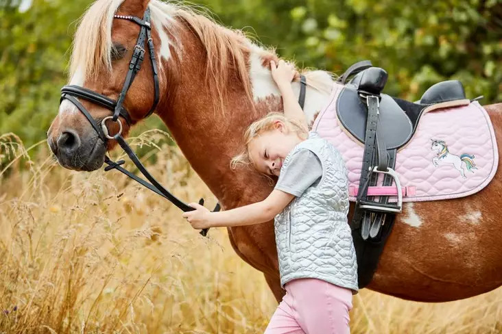 Satulahuopa Keep Dot 17" PONY vaaleanpunainen HorseGuard - Ratsun satulahuovat ja romaanit - 048038 - 1