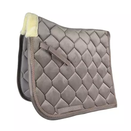 Satulahuopa Velvet Isabel full taupe koulu Hansbo Sport - Ratsun satulahuovat ja romaanit - 029198 - 1