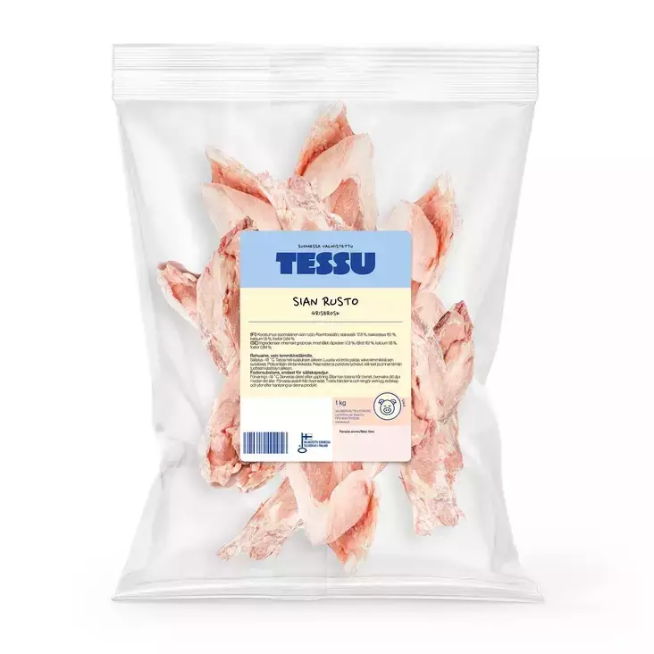 Sianrustot 1kg pakaste Tessu - Koiralle pakaste luut - 028228 - 3