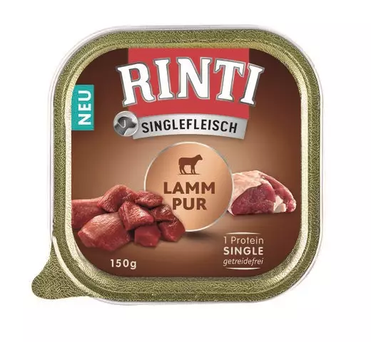 Lammas 100% 150g vuoka pur Rinti - Koiran säilykkeet aikuisille koirille - 054398 - 1