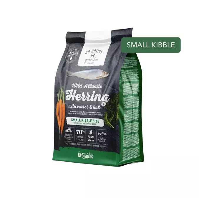 Small Breed Adult Herring with Carrot and Kale Go Native - Koiran kuivaruoat aikuisille koirille - 037358 - 1