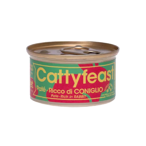 Steriloiduille kani pate 85g Cattyfeast - Aikuisten kissojen säilykkeet - 054658 - 1