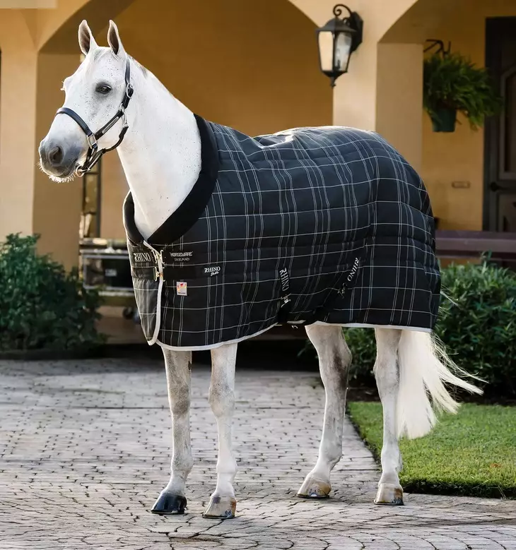Talliloimi Rhino Stable 250g Vari-Layer Black/Grey/White Chalk & Gray Horseware - Hevosen toppatalliloimet - 059568 - 1