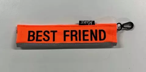 Tekstiputki BEST FRIEND oranssi Maike - Koiran heijastimet ja turvavalot - 050858 - 1