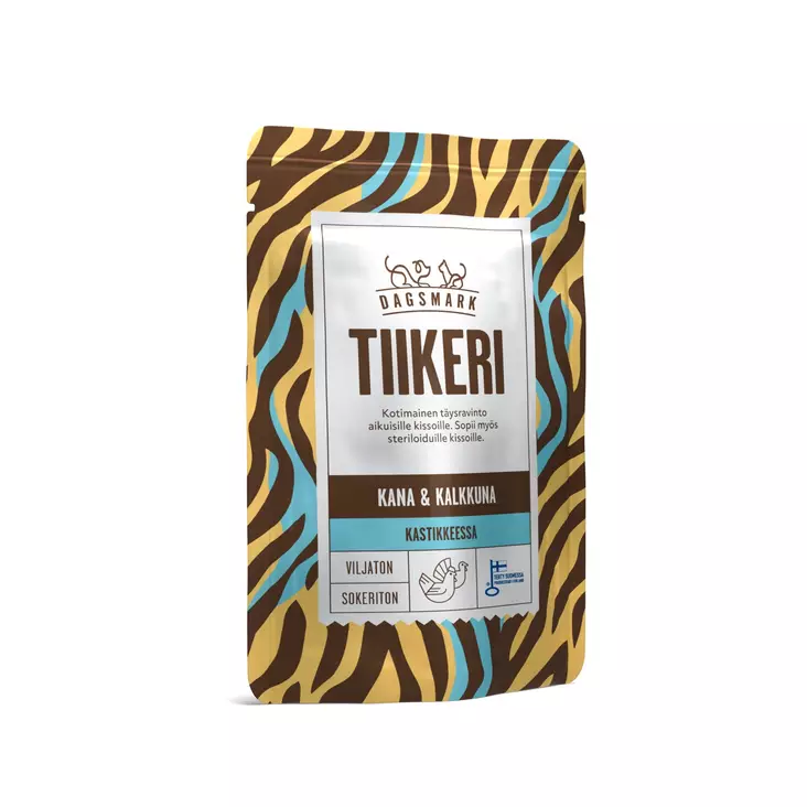 TIIKERI 80g pss kastike Dagsmark - Aikuisten kissojen säilykkeet - 027358 - 3