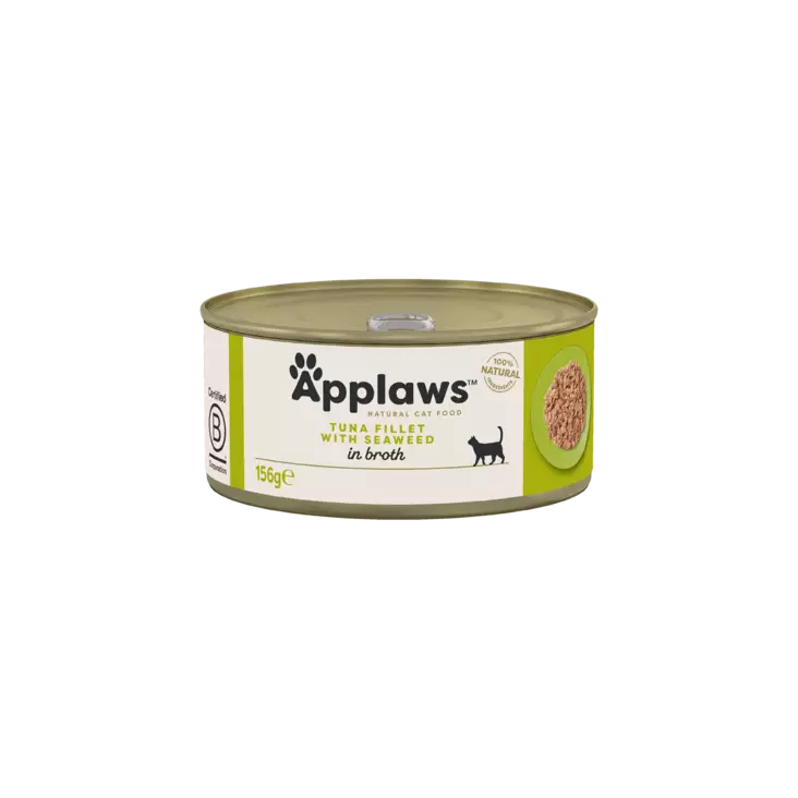 Tonnikalafile Merilevä 156g Applaws cat - Aikuisten kissojen säilykkeet - 003718 - 2