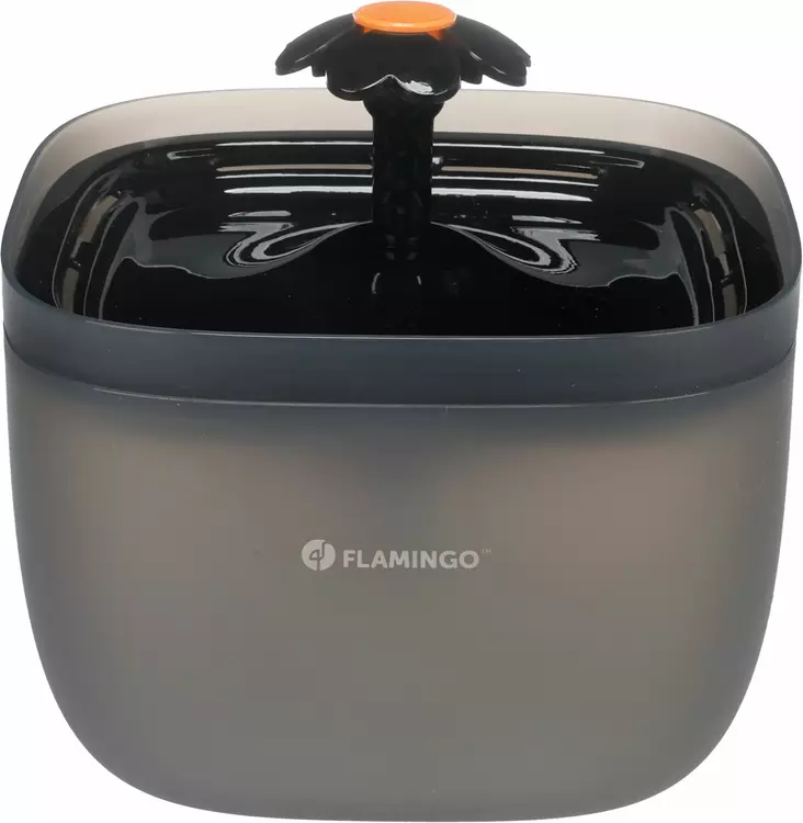 Vesiautomaatti Flowie Square 2L musta Flamingo - Koiran ruokinta- ja vesiautomaatit - 057018 - 1