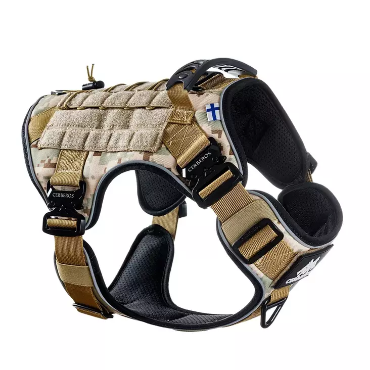 Y-valjas Tactical desert camo Cerberos - Koiran Y-valjaat - 059038 - 1
