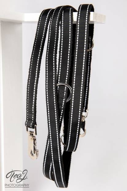 Monitoimitalutin 1,5cmx3m musta Rescue - Koiran nylontaluttimet - 025259 - 2