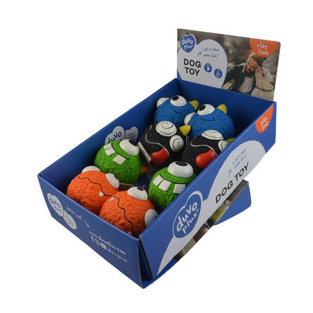 Monster latexpallo 10cm vinkuu mix Duvo+ - Koiran vinyyli-, latex- ja valolelut - 028079 - 2