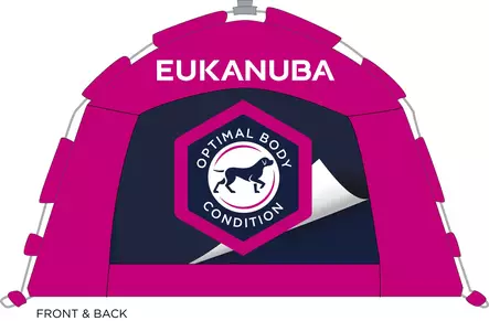 Näyttelyteltta 3x3m pinkki Eukanuba - Koiranäyttely harrastaminen - 057899 - 1