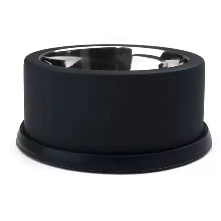 Emaloitu kuppi Double Wall 1650ml musta OZami - Koiran metallikupit ja telineet - 056189 - 1