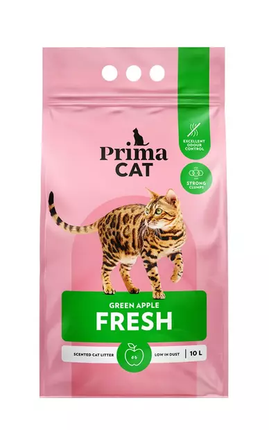 Fresh kissanhiekka Apple 10L PrimaCat - Kissanhiekat ja hiekan hajusteet - 029909 - 2
