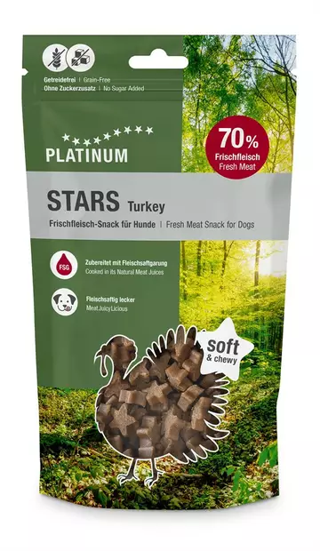 Herkkupala Turkey 185g Stars Platinum - Koiran herkut ja makupalat - 055609 - 1