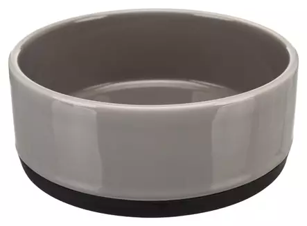 Keramiikkakuppi 400ml ø 12 cm kumipohja harmaa Trixie - Koiran keramiikkakupit - 014109 - 1