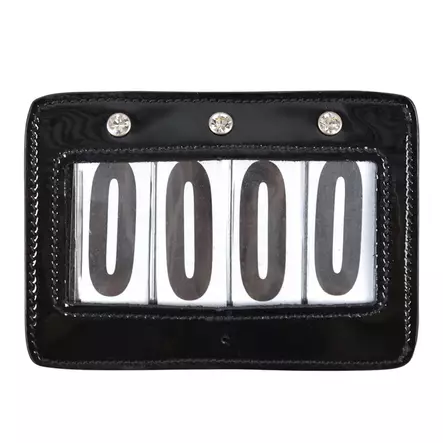 Kilpailunumero 4-numeroinen neliö strasseilla, musta Hansbo Sport - Ratsastajan asusteet - 056679 - 1