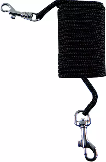 Nylonliina kahdella lukolla Tie Out 5mx0,3mm musta Flamingo - Kissan taluttimet - 056979 - 1