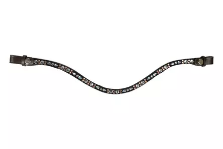 Otsapanta Sparkle COB ruskea-ruusukulta HKM-sports - Hevosen otsapannat - 055189 - 2