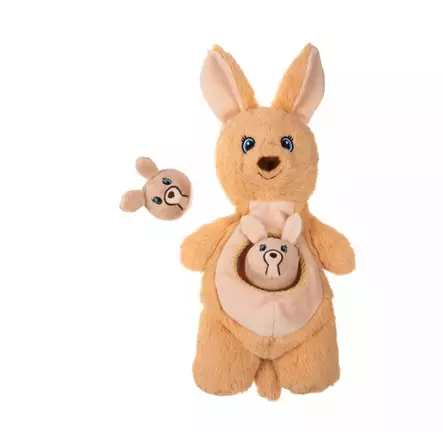 Pehmokenguru Sidekicks Kanga Joey piiloleluilla ruskea Growl - Koiran pehmolelut - 055339 - 2