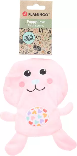 Pehmopupu Koro 28cm pinkki Flamingo - Koiran pehmolelut - 055579 - 2